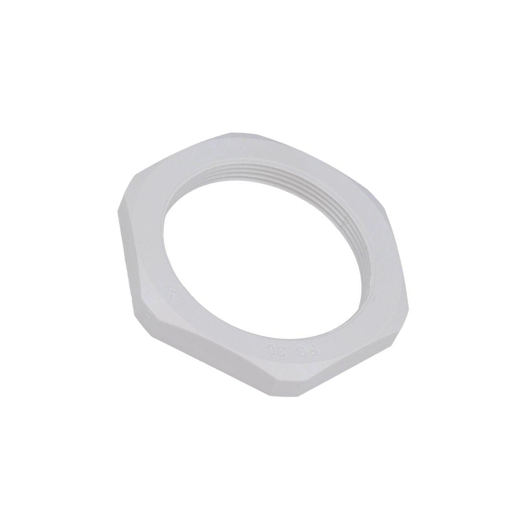 Nut; PG36; polyamide; Thk: 8mm; Spanner: