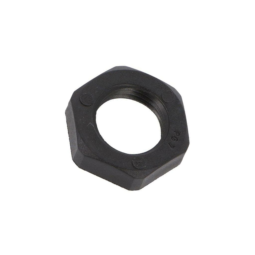 Nut; PG7; polyamide; Thk: 5mm; Spanner: