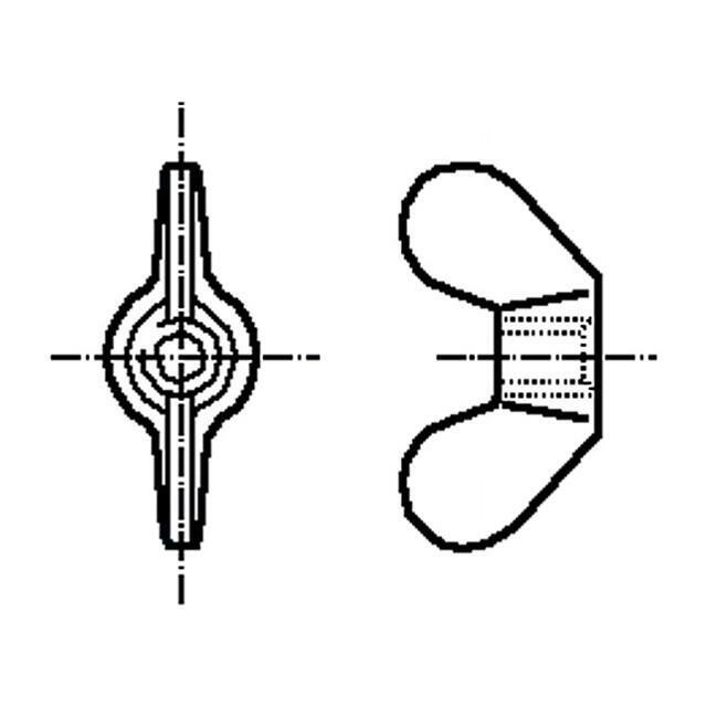 BOSSARD Nut; winged; M3; 0.5