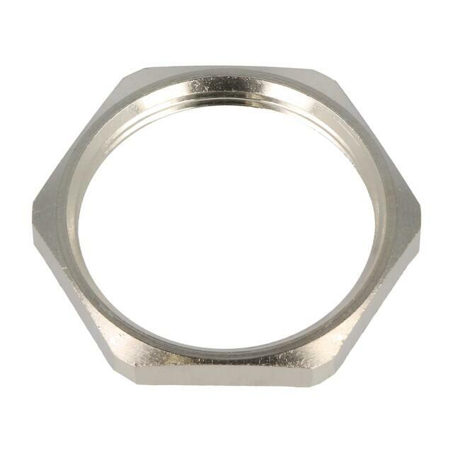 Nut; with earthing; PG48; brass; Thk: