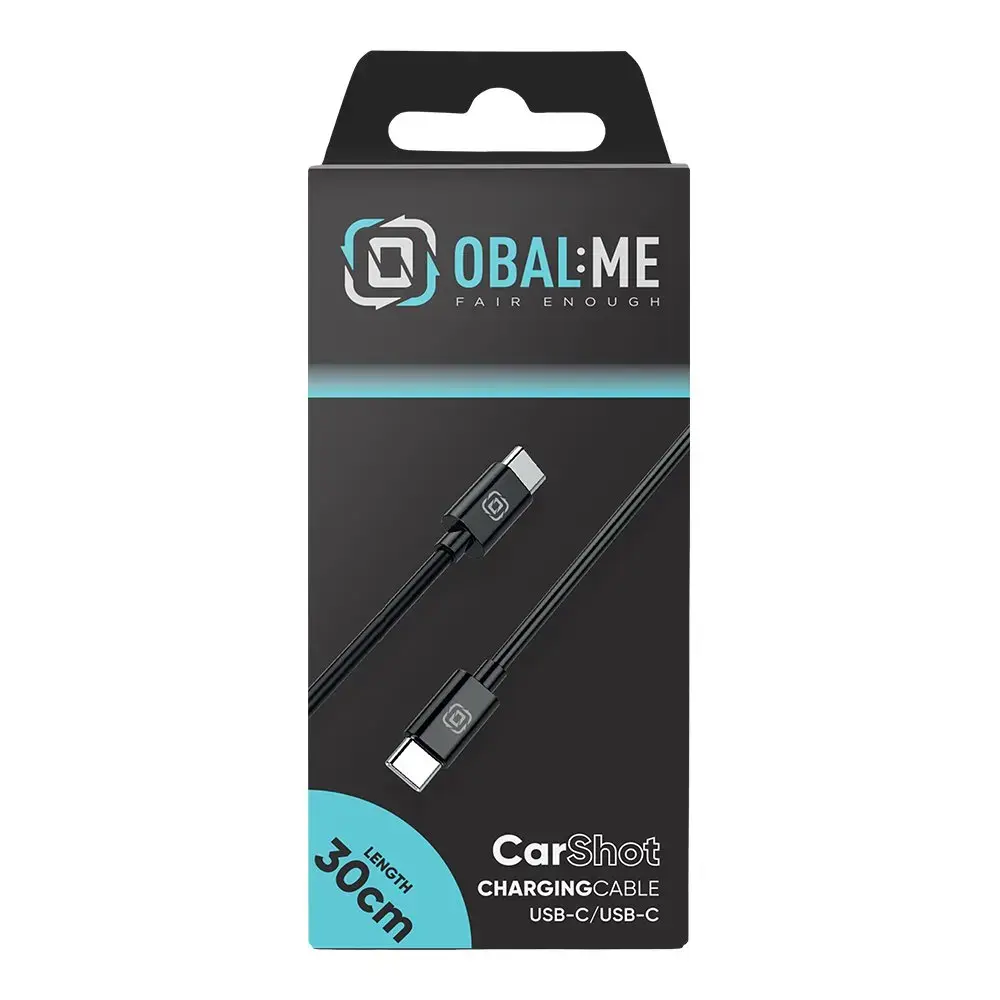 OBAL:ME CarShot USB-C/USB-C Cable 30cm Black