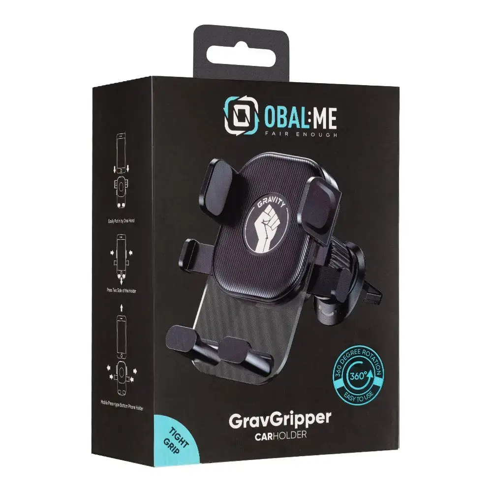 OBAL:ME GravGripper auto turētājs melns |