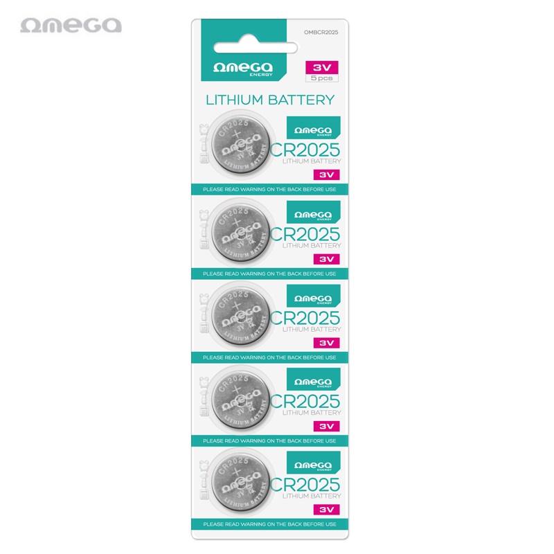Omega CR2025 Long Lasting Power 3V
