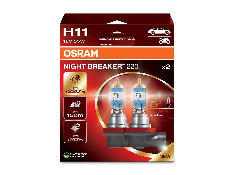 OSRAM SPULDZE H11 55W 12V NIGHT