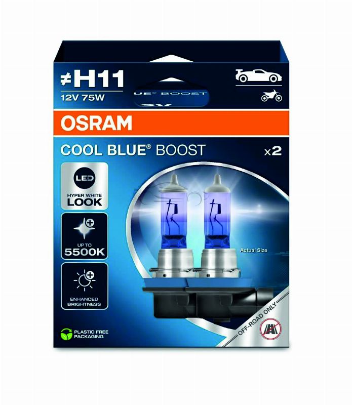 OSRAM SPULDZE H11 75W 12V PGJ19-2