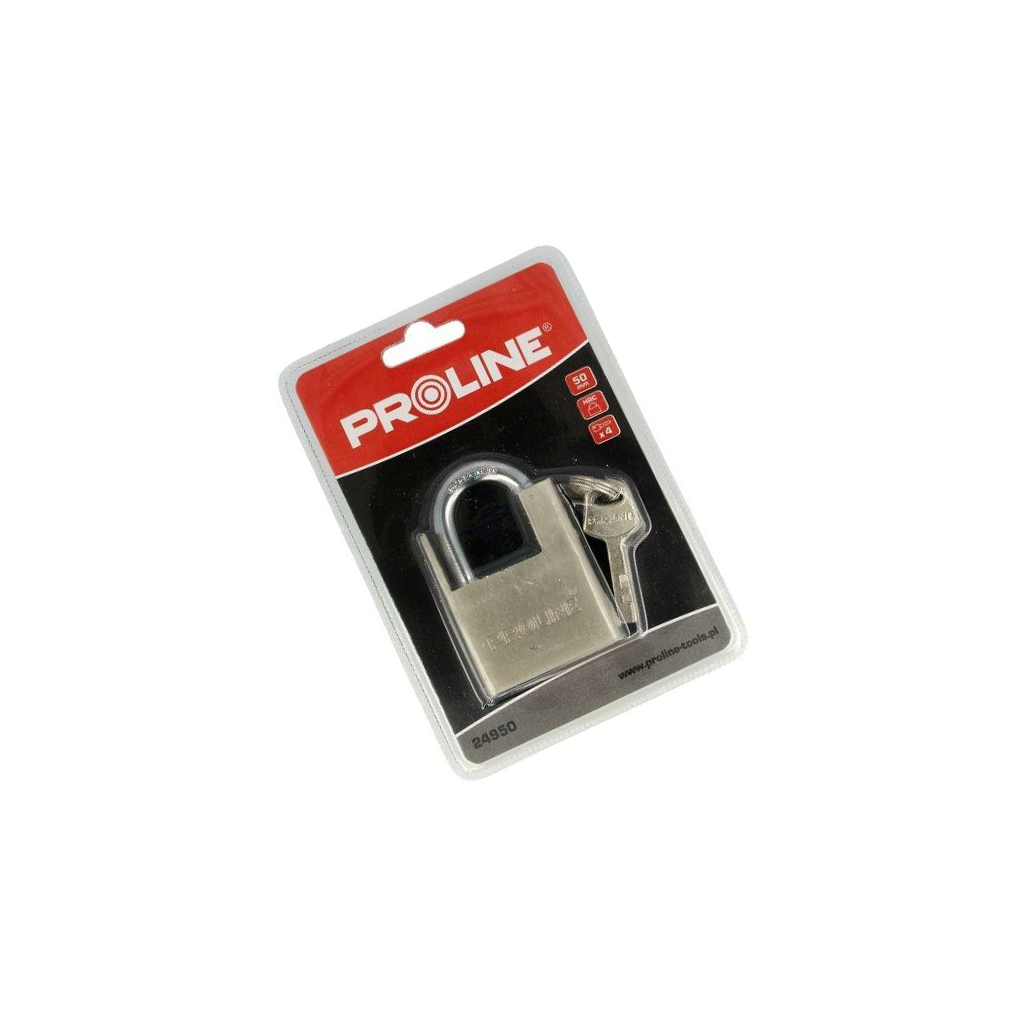 PROLINE Padlock; shackle; Equipment: key x4