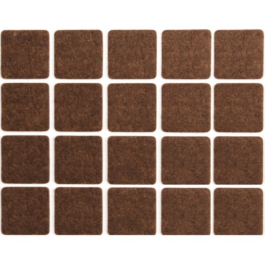 Paliktņi mēbeļu kājām 20x20 mm 20gb