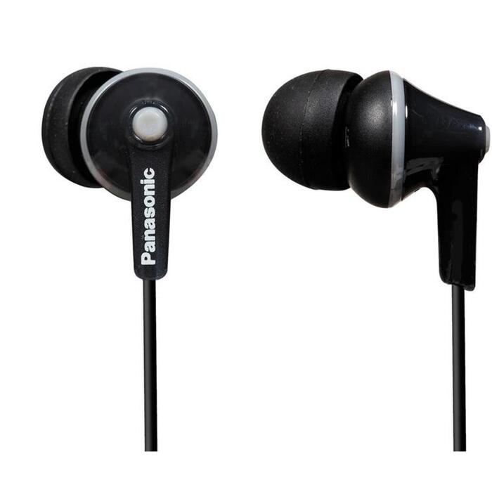 Panasonic ergonomiskas in-ear austiņas, melnas |