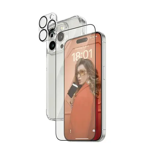 APPLE PanzerGlass Bundle 3in1 iPhone 15