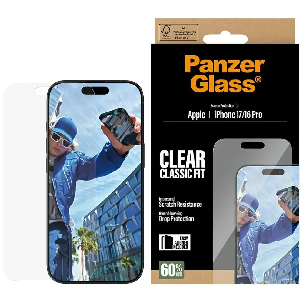 PanzerGlass Classic Fit EasyAligner Tempered Glass