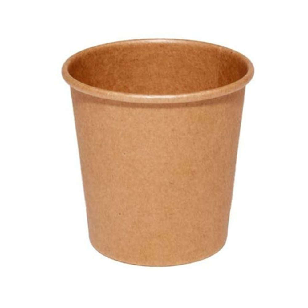 Papīra glāzes 120ml (4oz), KRAFT, (50gab)
