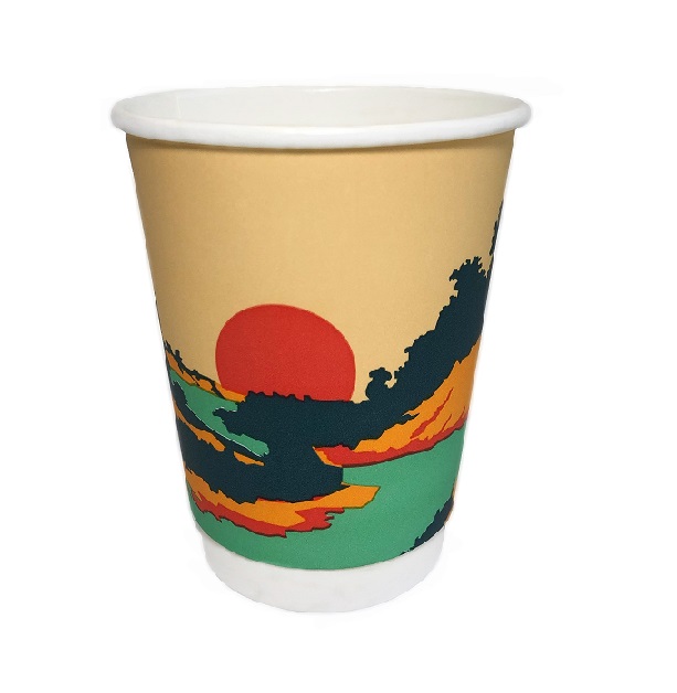 Papīra glāzes 2-sl. 360ml (12oz), &quot