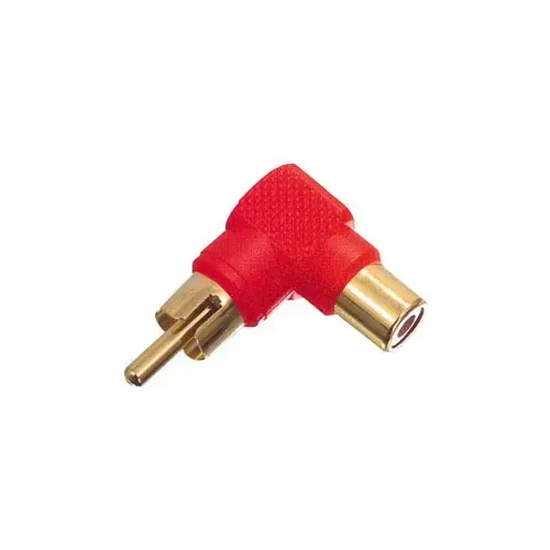 Pāreja RCA Kontaktdakšiņa Ligzda sarkana  90°