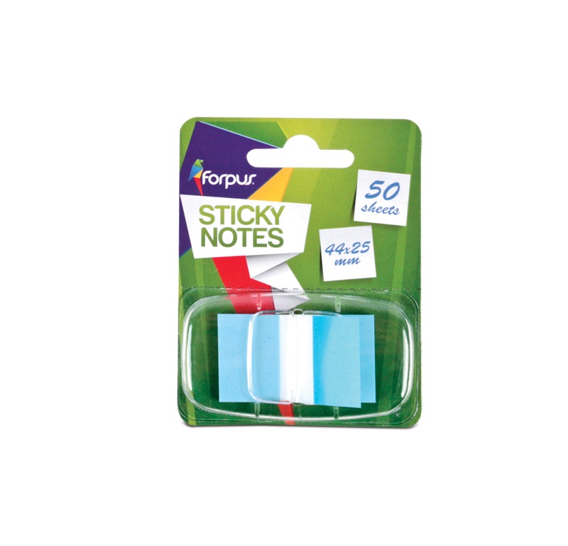 Pašlīmējošie indeksi 44x25mm, zils PVC |