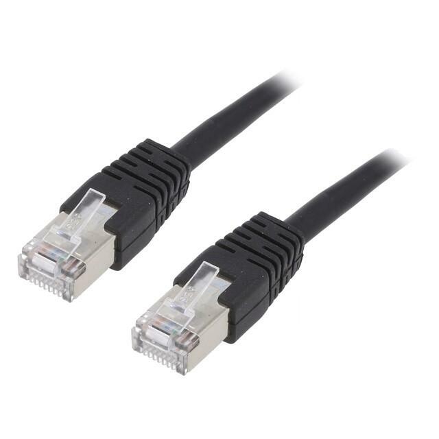 PATCH CABLE CAT5E FTP 2M/PP22-2M/BK GEMBIRD