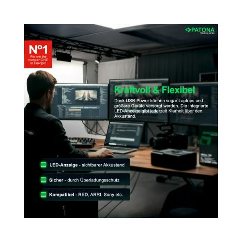 PATONA Premium V-stiprinājuma akumulators VBase 190
