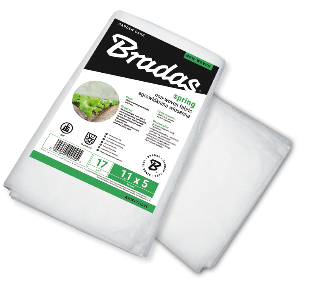 BRADAS Pavasara agrotekstils 17g , balts, 1
