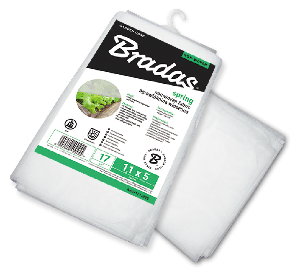 BRADAS Pavasara agrotekstils 17g , balts, 1
