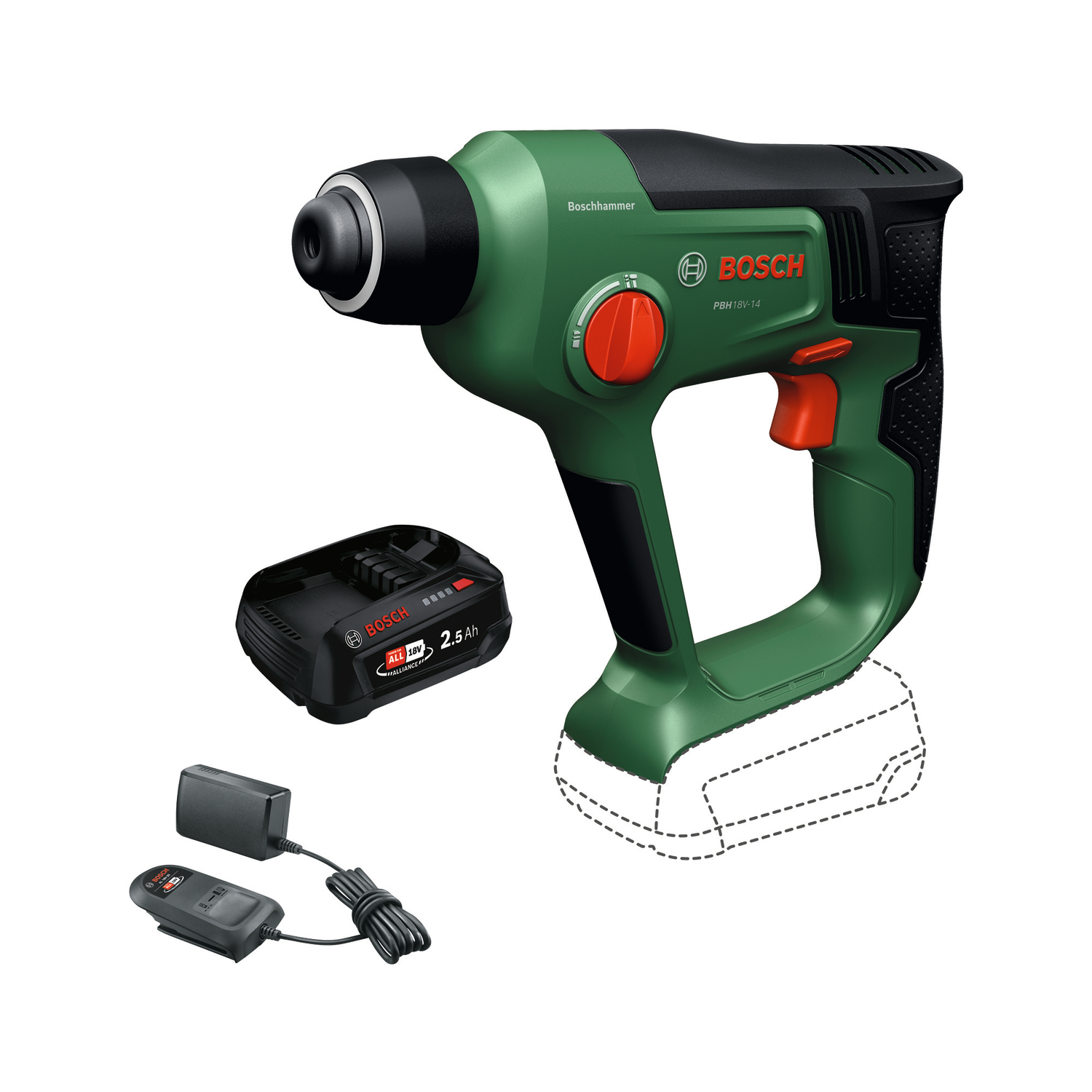 BOSCH PBH 18V-14 (1x2,5Ah) Akum