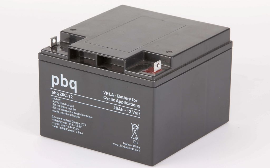 PBQ akumulatoru baterija 12V 26Ah Cyclic