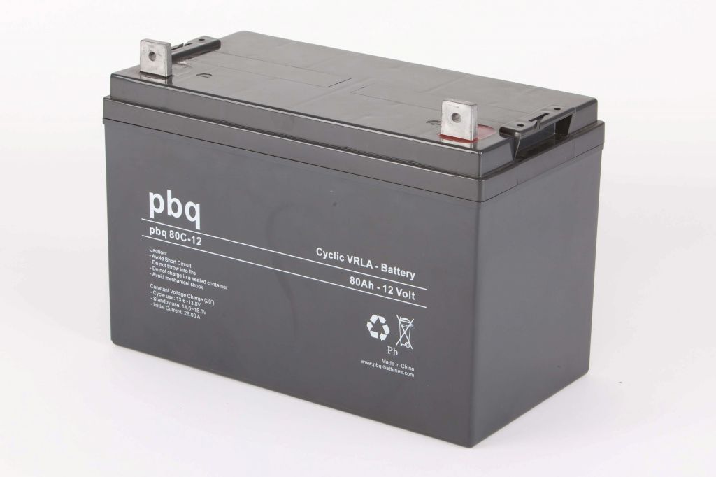 PBQ akumulatoru baterija 12V 80Ah Cyclic