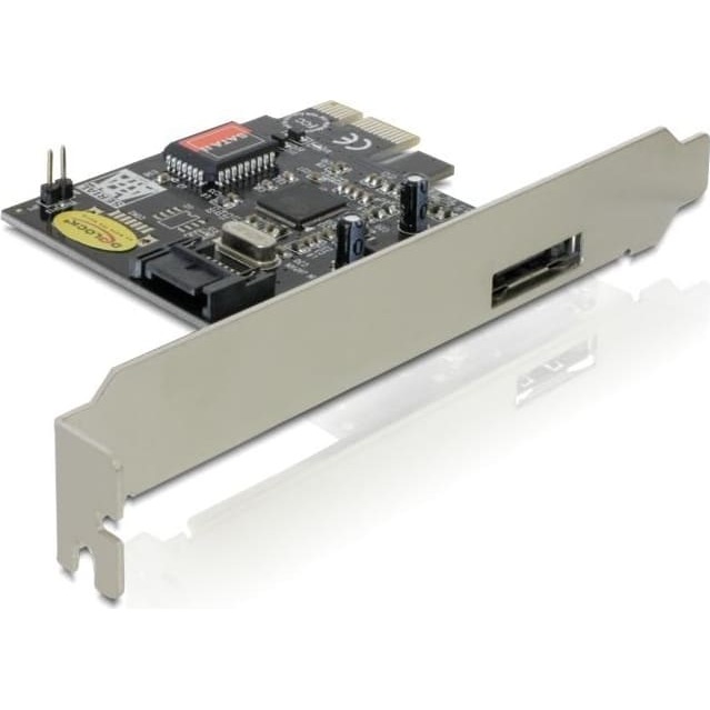 PCIe SATA 3Gb/s eSATA int/ext, Delock