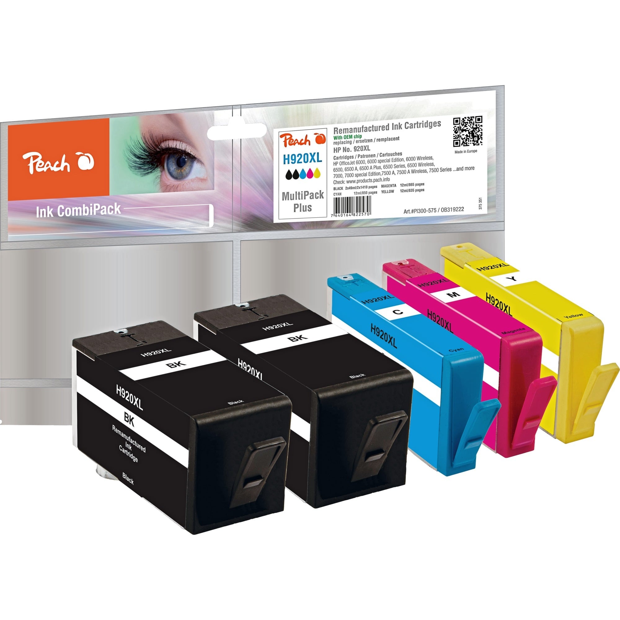 Peach 319222 tintes kārtridžs 5 pcs