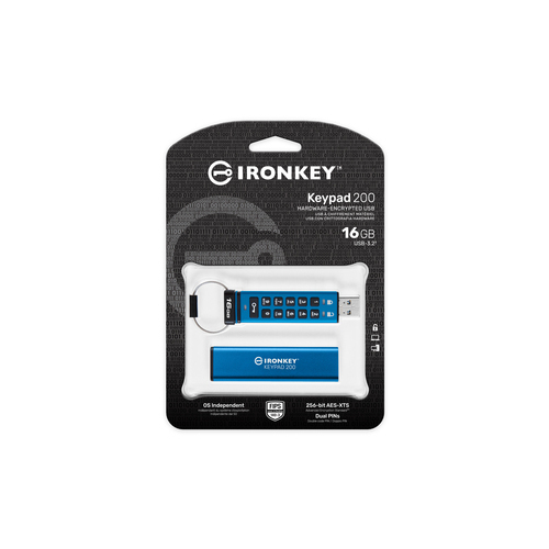 Pendrive Kingston IronKey Keypad 200, 16