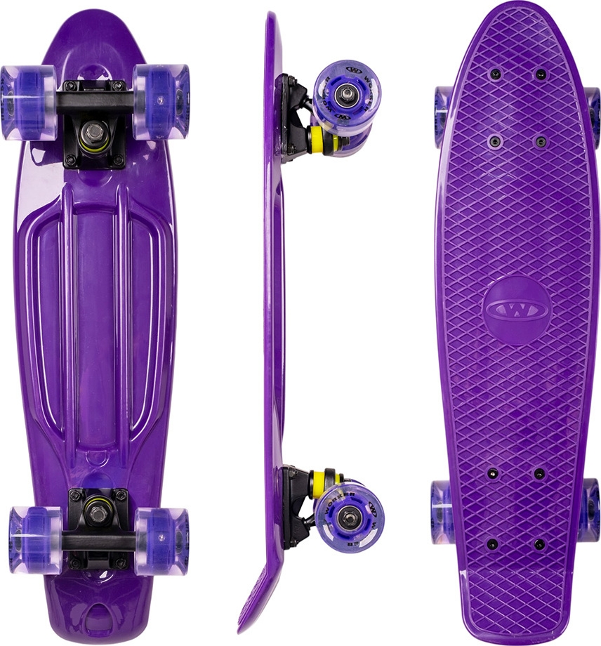 Pennyboard ar izgaismotiem riteņiem WORKER Aspy