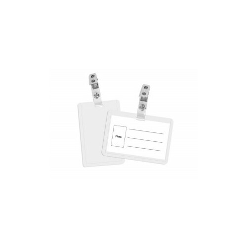Personas karte 90x55mm caurspīdīga horizontāla bez