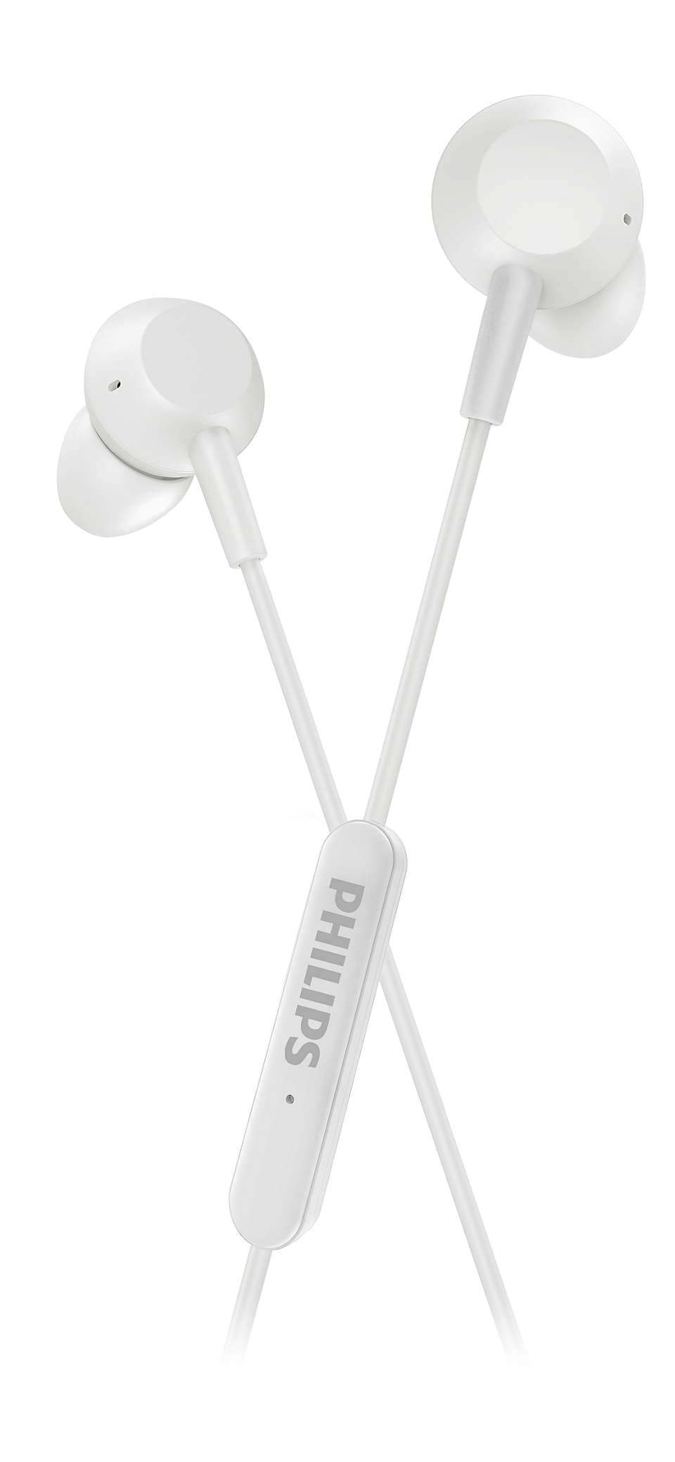 PHILIPS In-Ear austiņas ar mikrofonu, baltas