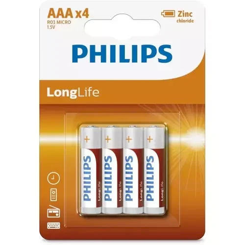 Baterija Philips AAA Longlife 4gb |