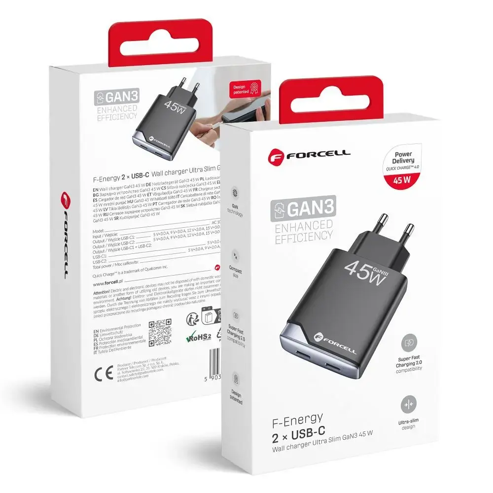 Phone charger Forcell F-Energy Ultra Slim