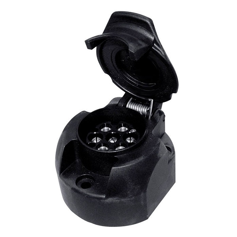 Piekabes plastmasas kontaktligzda 12V 7poli CARPOINT