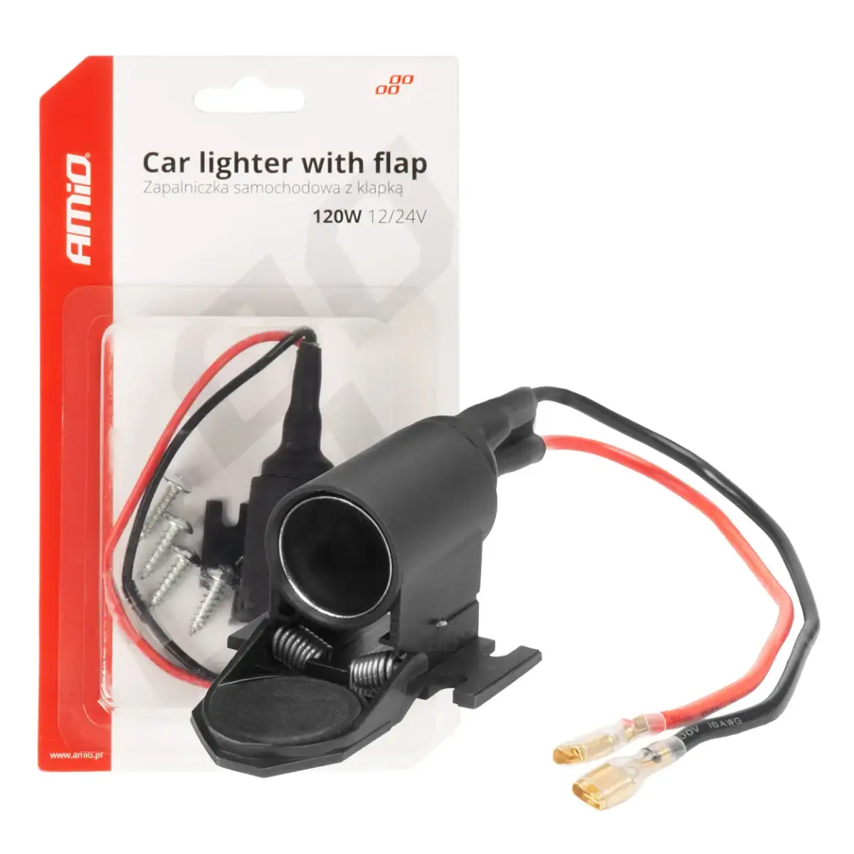 Piepīpētāja ligzda ar vāciņu 12/24V AMIO-04128