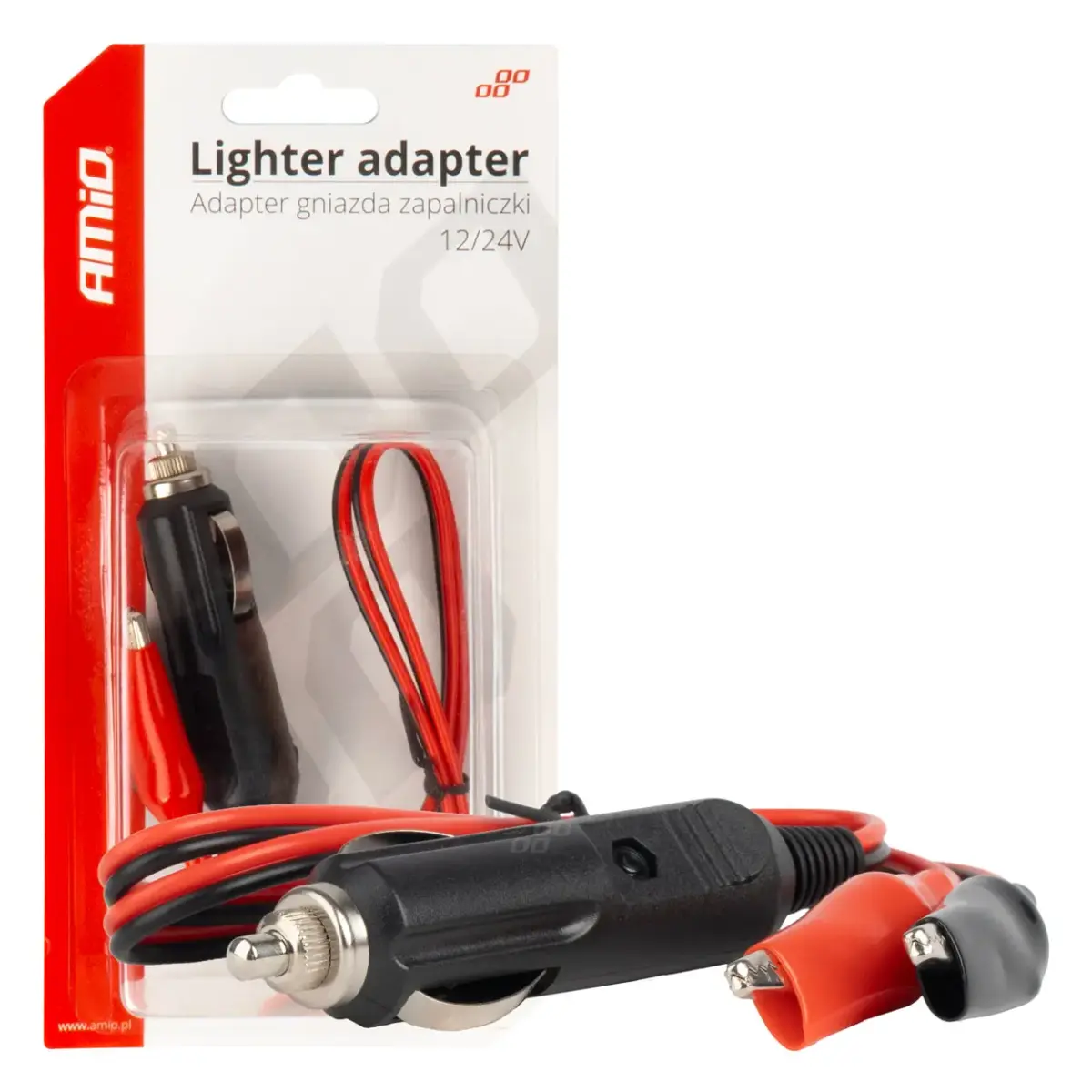 Piepīpētāja ligzdas adapteris ar krokodilspailēm 12V