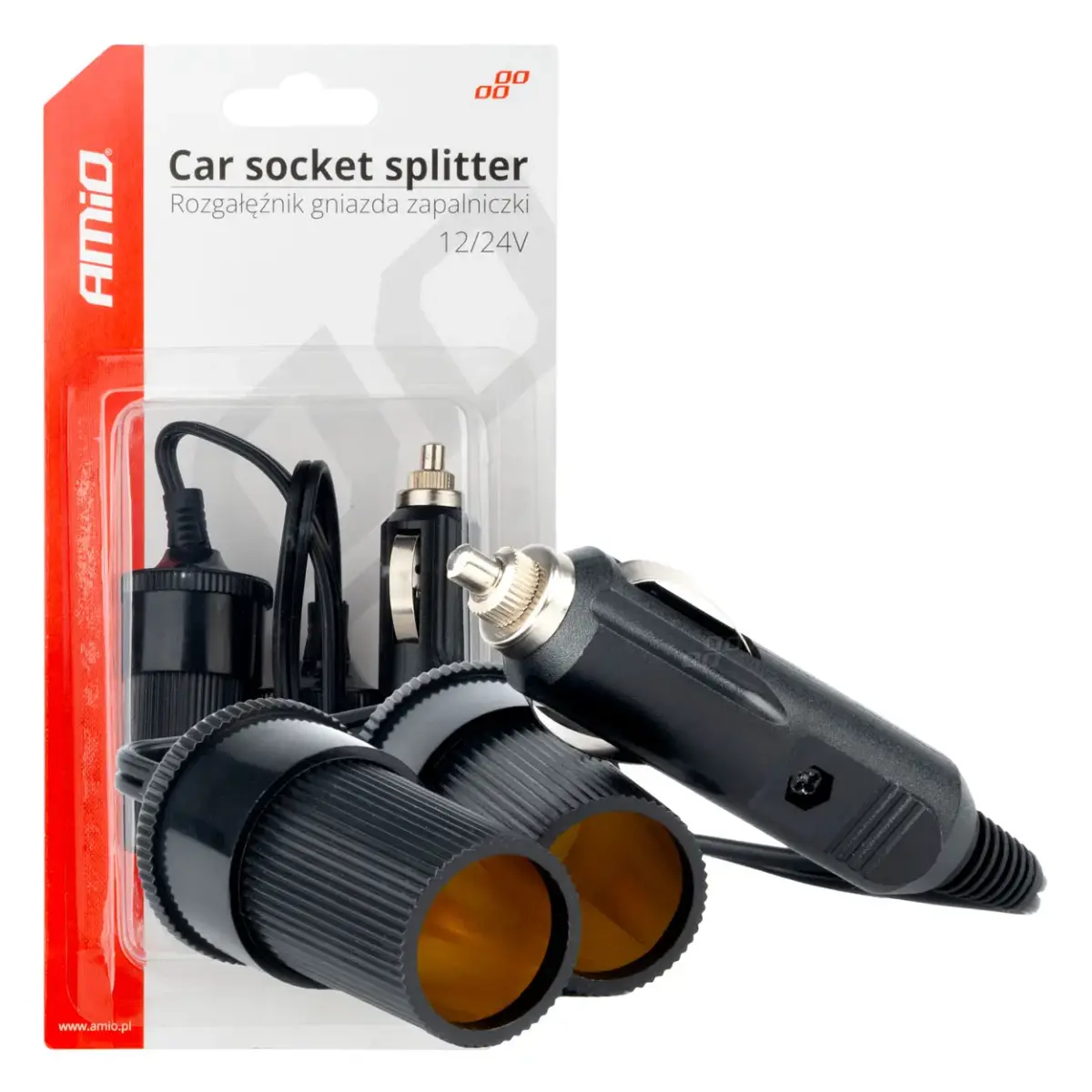 Piepīpētāja ligzdas sadalītājs 12V 24V AMIO-03801