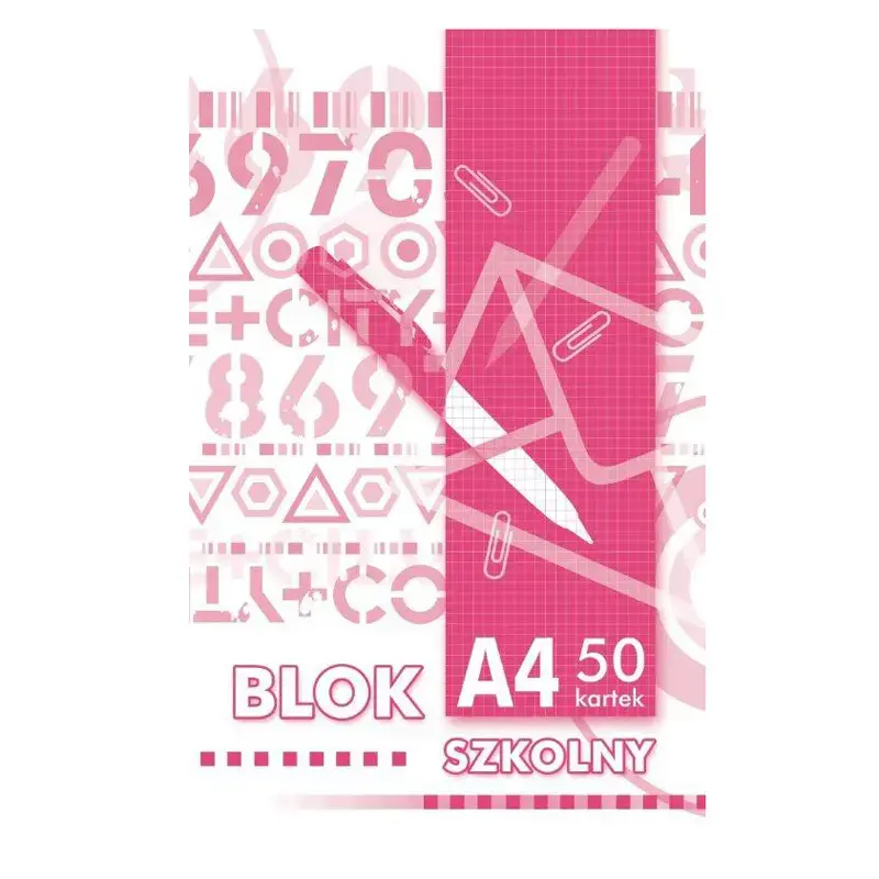 KRESKA Piezīmju papīra bloks, līmēts, A4/50