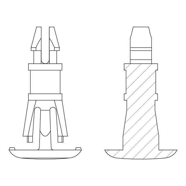 DREMEC Pin; polyamide 66; L: 14