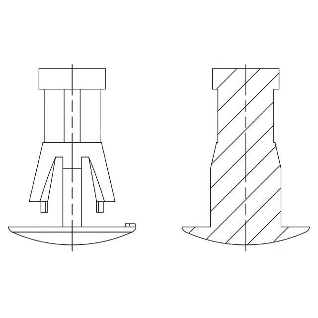 DREMEC Pin; polyamide 66; L: 6mm