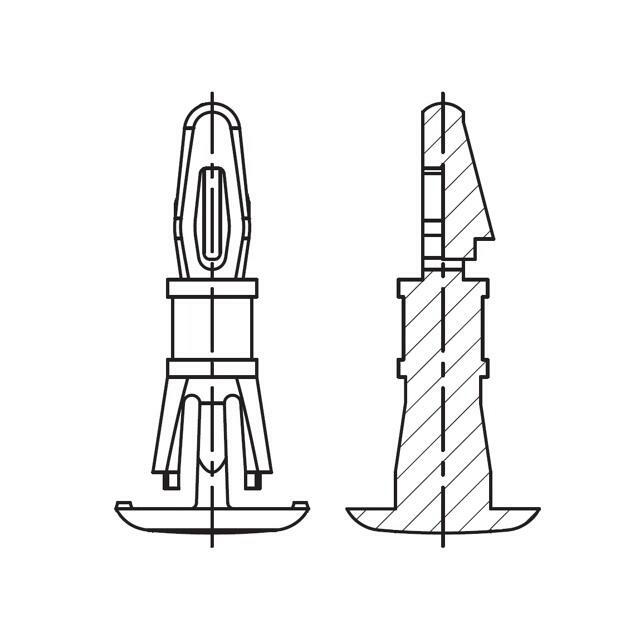 DREMEC Pin; polyamide; L: 7.9mm