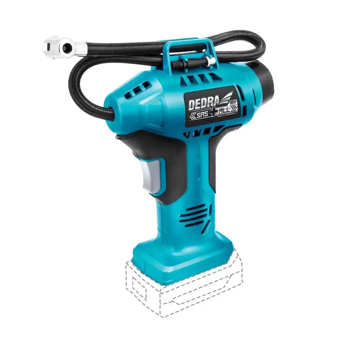 DEDRA Pistoles kompresors 11bar, 18V |