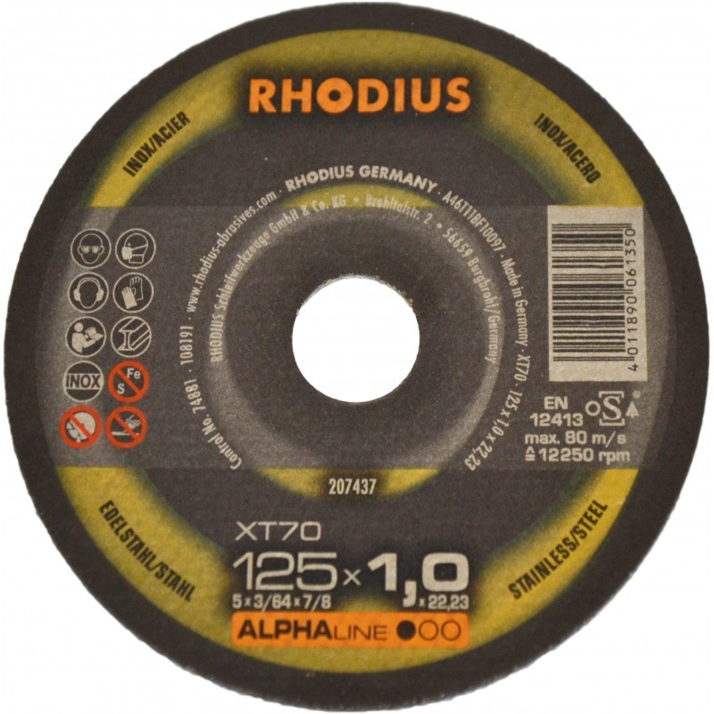 Rhodius Pjovimo diskas XT70 230x1,9x22