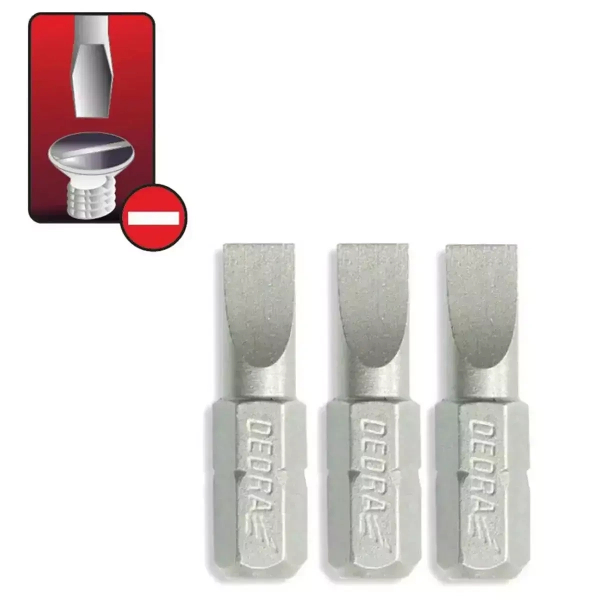 DEDRA-EXIM Plakani skruvgriežu uzgali SL6.5x25mm