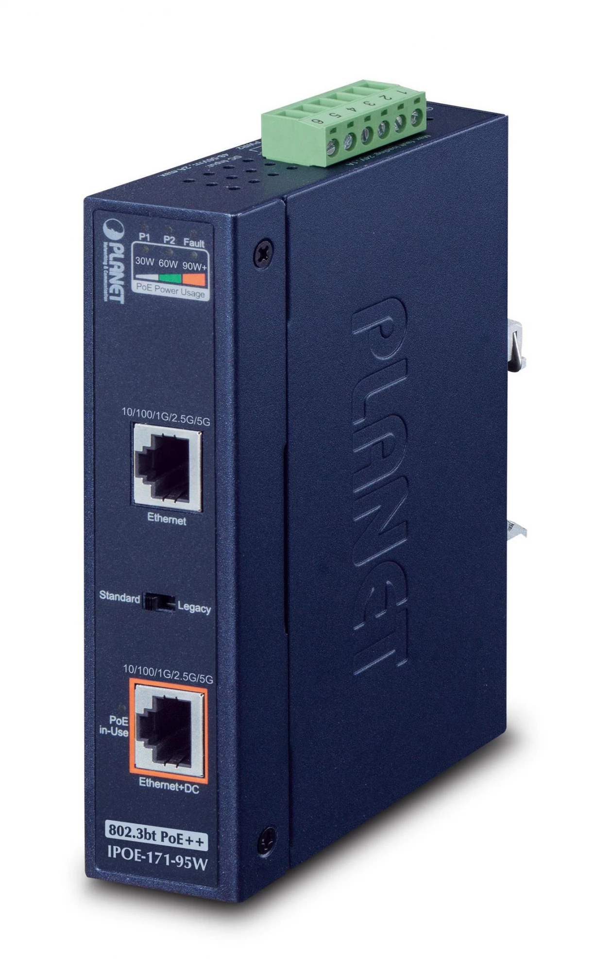 PLANET IPOE-171-95W Gigabit Ethernet PoE++ barošanas