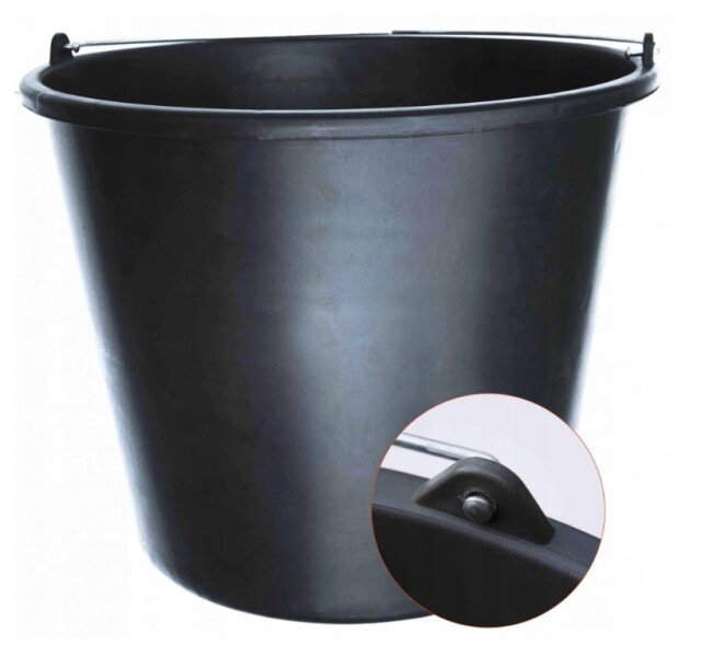 Plastmasas spainis 12 L, melns |