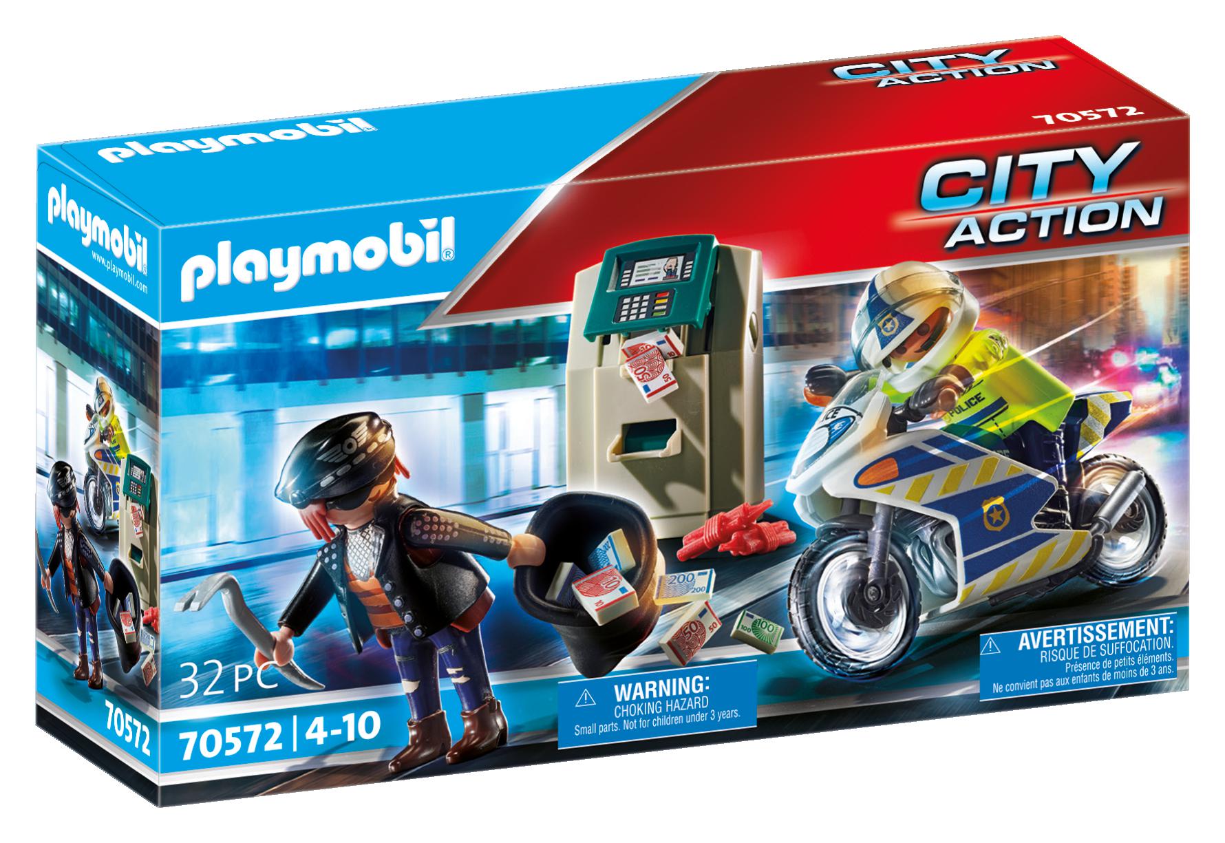 PLAYMOBIL City Action Bankas zagļa ķeršana
