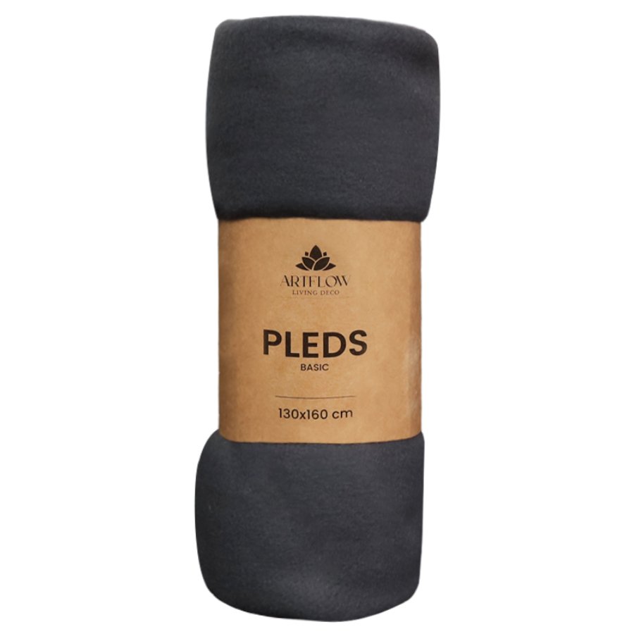 ArtFlow Pleds 130x160cm Basic, pelēks |