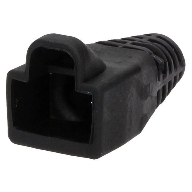 ENCITECH Plug cover; 6mm; black; RJ45