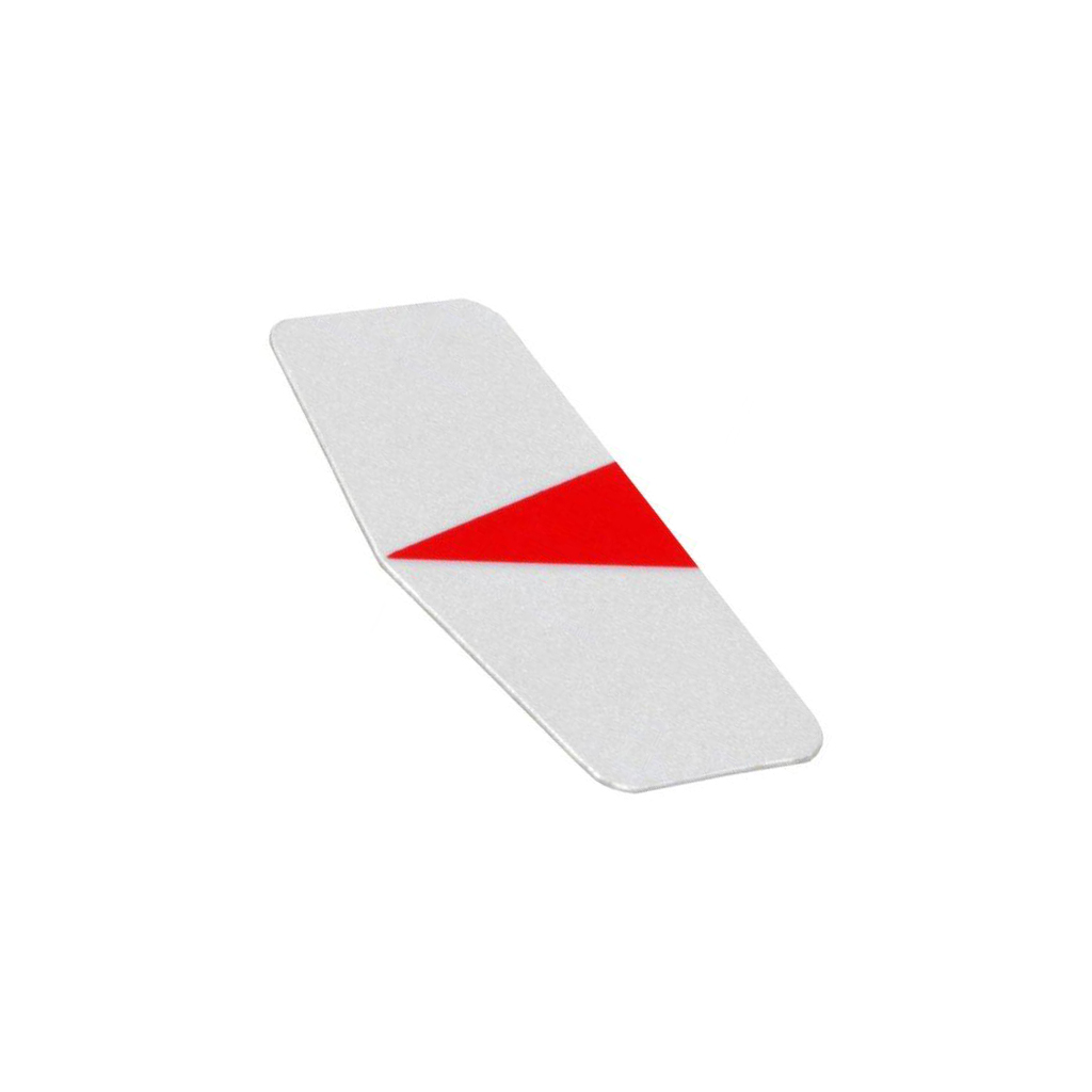 ELESA+GANTER Pointer; self-adhesive; silver; plastic; 20x10mm